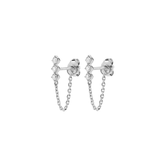 Tri Diamante & Chain Studs