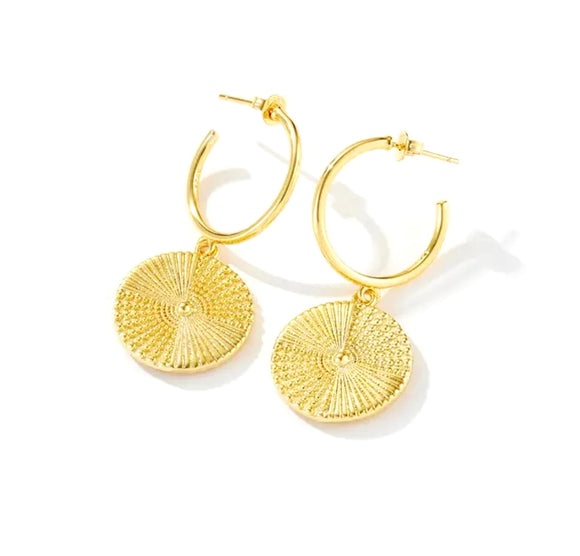 Boho Disc Statement Hoops