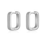 Squared Ridge Mini Hoops