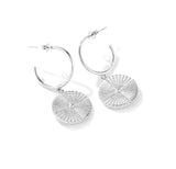 Boho Disc Statement Hoops