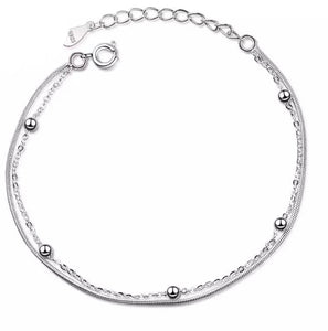Simple Double Chain Bracelet